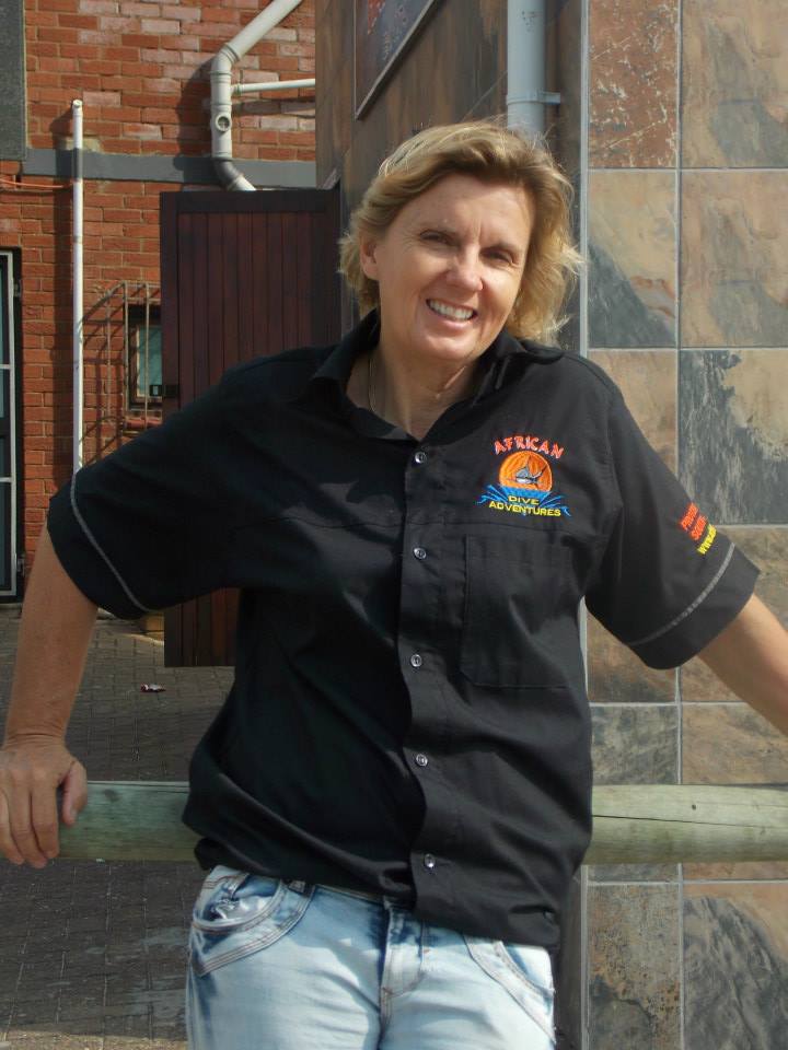 Founder Karen Tredger at Shelly Beach South Africa